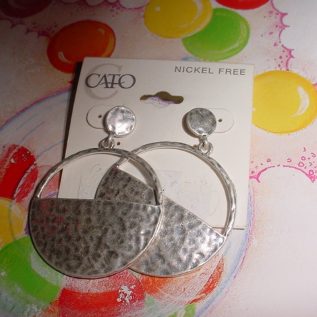 Cato New Silver Swing Earrings 10$